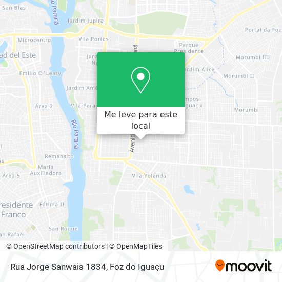 Rua Jorge Sanwais 1834 mapa