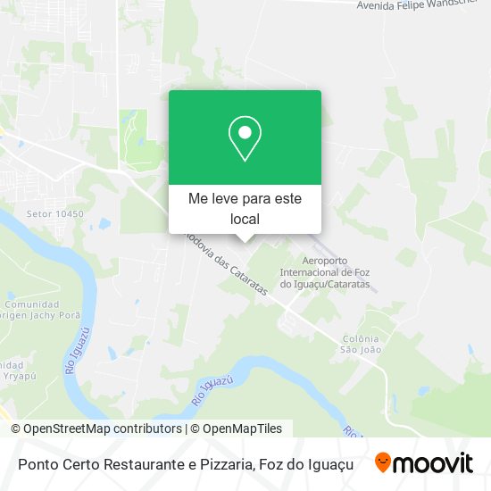 Ponto Certo Restaurante e Pizzaria mapa