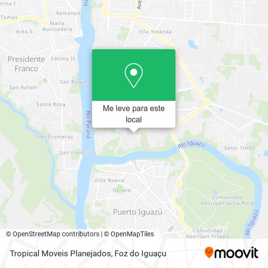 Tropical Moveis Planejados mapa