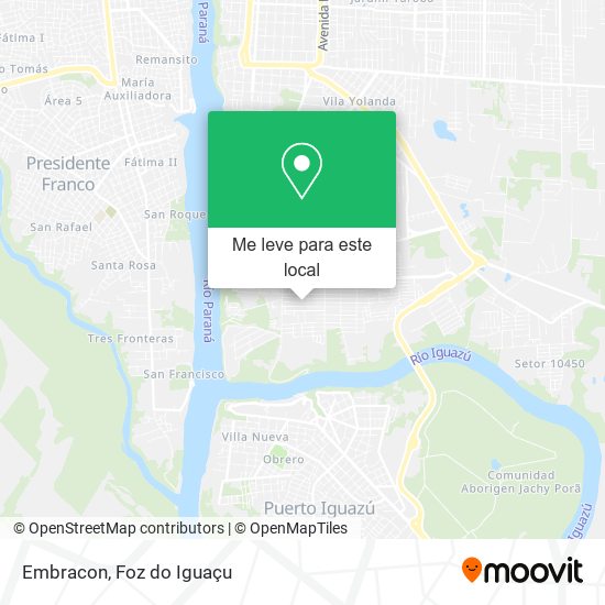 Embracon mapa