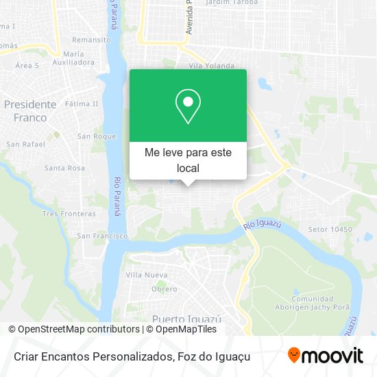 Criar Encantos Personalizados mapa