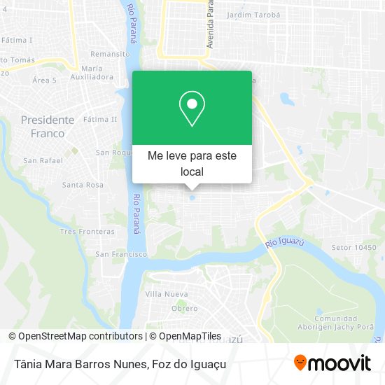 Tânia Mara Barros Nunes mapa