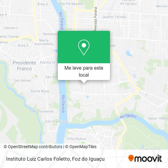 Instituto Luiz Carlos Foletto mapa