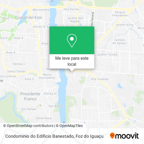 Condominio do Edificio Banestado mapa