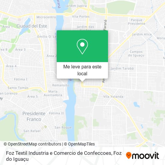 Foz Textil Industria e Comercio de Confeccoes mapa