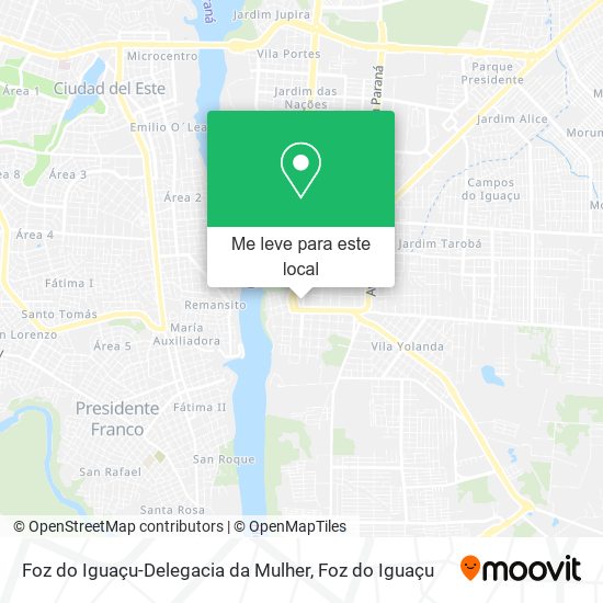 Foz do Iguaçu-Delegacia da Mulher mapa