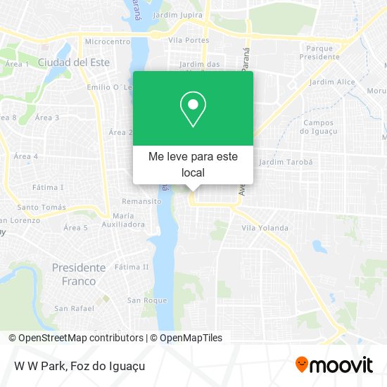 W W Park mapa