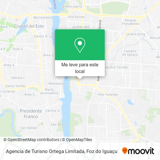 Agencia de Turisno Ortega Limitada mapa