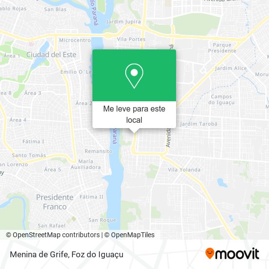 Menina de Grife mapa