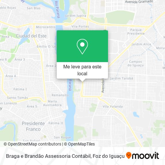 Braga e Brandão Assessoria Contábil mapa