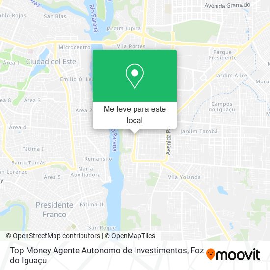 Top Money Agente Autonomo de Investimentos mapa
