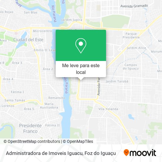 Administradora de Imoveis Iguacu mapa