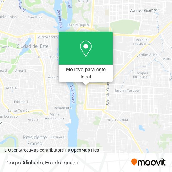 Corpo Alinhado mapa