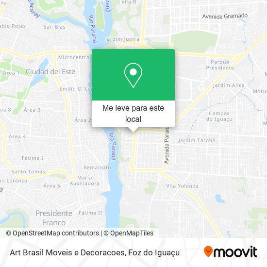 Art Brasil Moveis e Decoracoes mapa