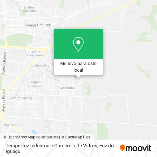 Temperfoz Industria e Comercio de Vidros mapa