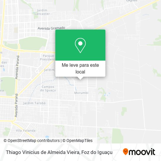 Thiago Vinicius de Almeida Vieira mapa