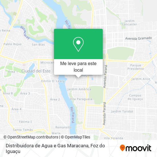Distribuidora de Agua e Gas Maracana mapa