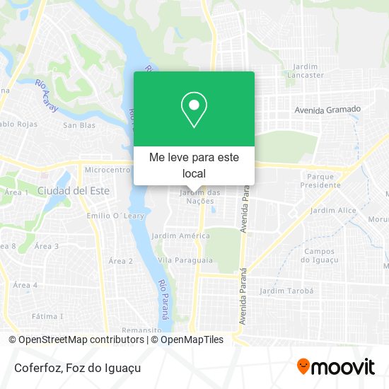 Coferfoz mapa