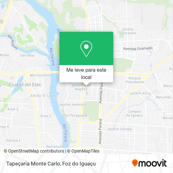 Tapeçaria Monte Carlo mapa