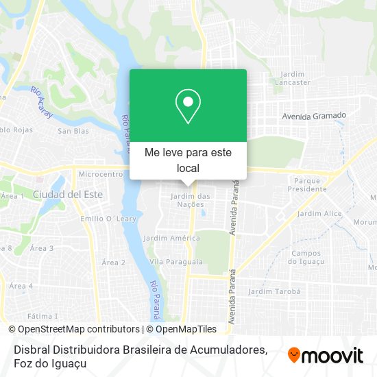 Disbral Distribuidora Brasileira de Acumuladores mapa