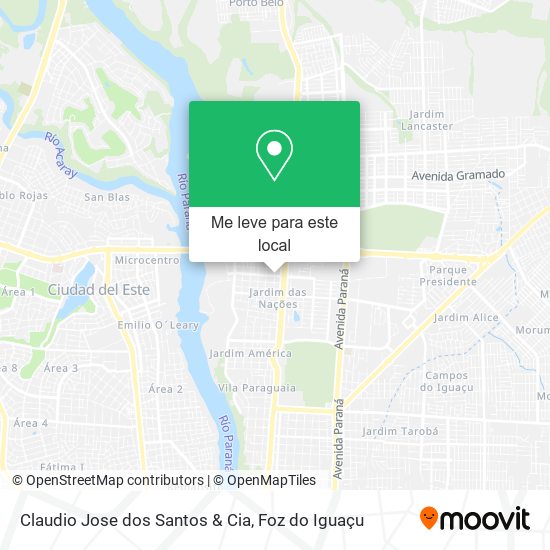 Claudio Jose dos Santos & Cia mapa
