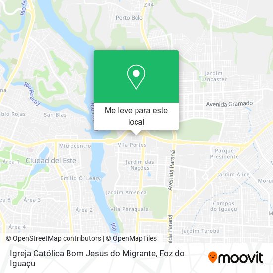 Igreja Católica Bom Jesus do Migrante mapa