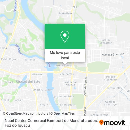 Nabil Center Comercial Eximport de Manufaturados mapa