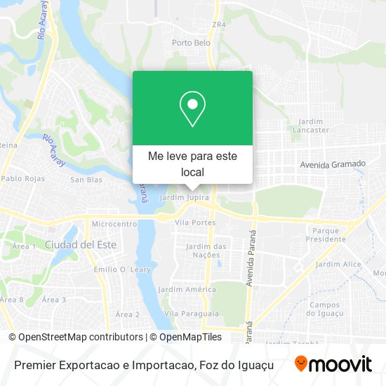 Premier Exportacao e Importacao mapa