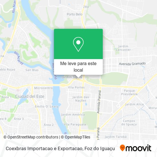 Coexbras Importacao e Exportacao mapa