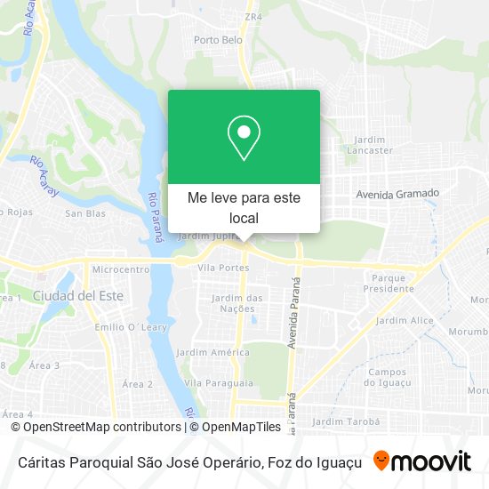 Cáritas Paroquial São José Operário mapa