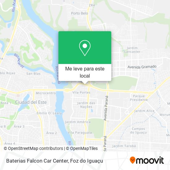 Baterias Falcon Car Center mapa