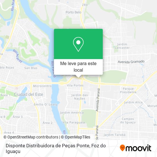 Disponte Distribuidora de Peças Ponte mapa