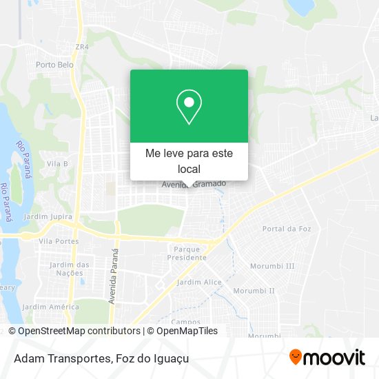 Adam Transportes mapa
