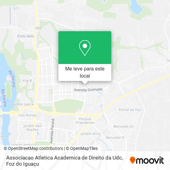 Associacao Atletica Academica de Direito da Udc mapa