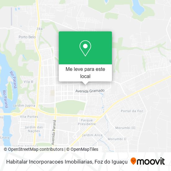 Habitalar Incorporacoes Imobiliarias mapa