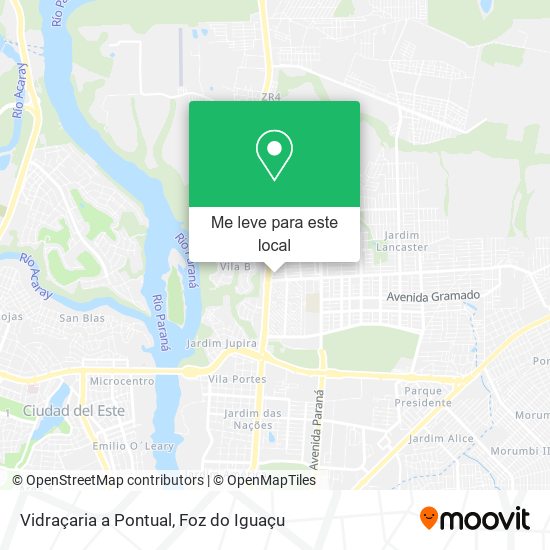 Vidraçaria a Pontual mapa