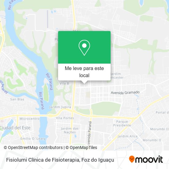 Fisiolumi Clínica de Físioterapia mapa
