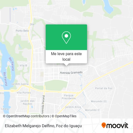 Elizabeth Melgarejo Delfino mapa