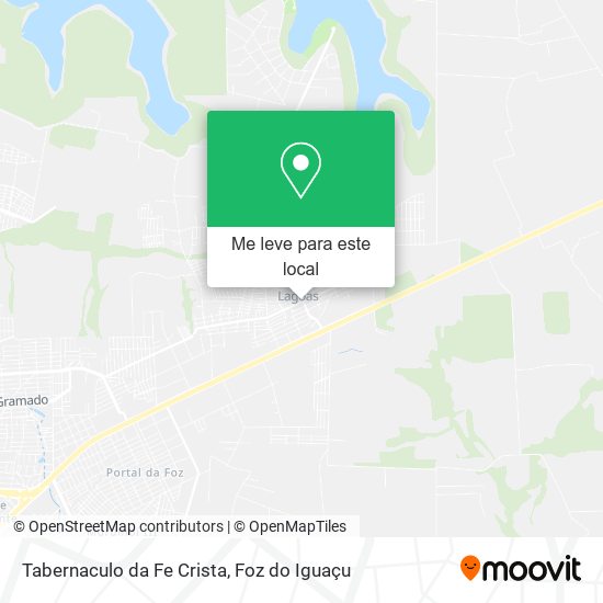 Tabernaculo da Fe Crista mapa