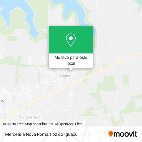 Mercearia Nova Roma mapa