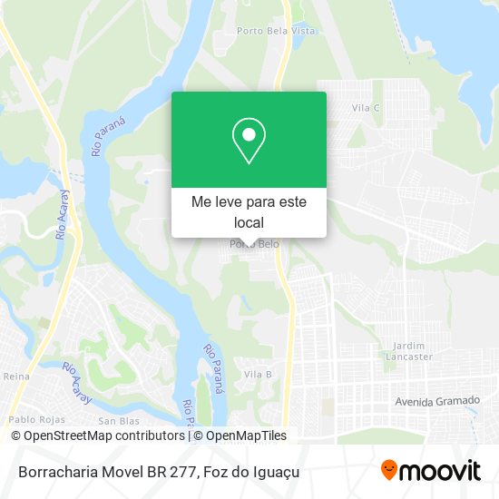 Borracharia Movel BR 277 mapa