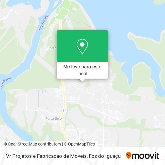 Vr Projetos e Fabricacao de Moveis mapa