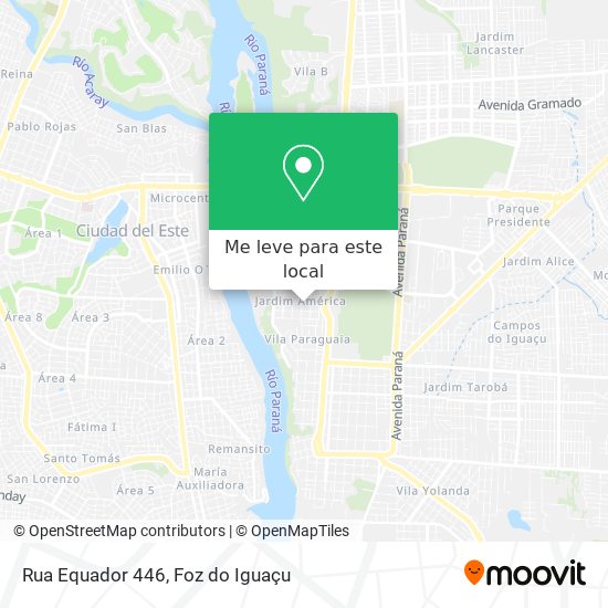 Rua Equador 446 mapa