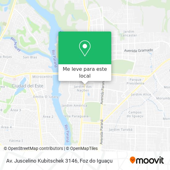 Av. Juscelino Kubitschek 3146 mapa