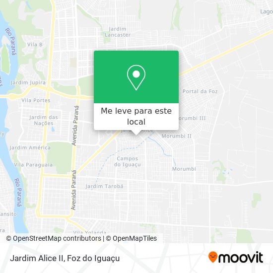 Jardim Alice II mapa