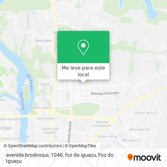 avenida brodosqui, 1046, foz do iguaçu mapa