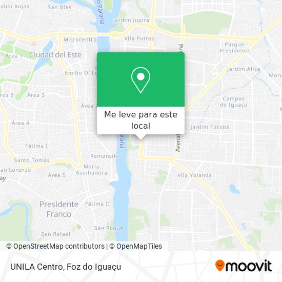 UNILA Centro mapa