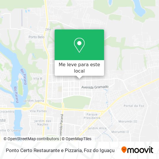 Ponto Certo Restaurante e Pizzaria mapa