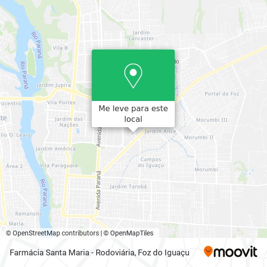 Farmácia Santa Maria - Rodoviária mapa