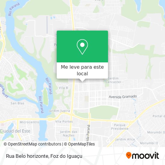 Rua Belo horizonte mapa